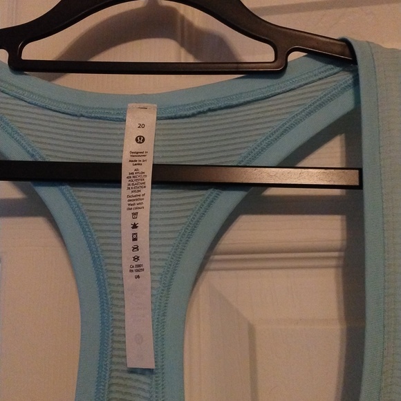 Lululemon swiftly tech racer back tank 2.0 top icing blue 120 - Picture 2 of 5